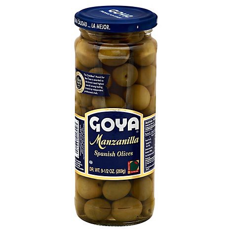 slide 1 of 1, Goya Olives Spanish Manzanilla - 9.5 Oz, 9.5 oz