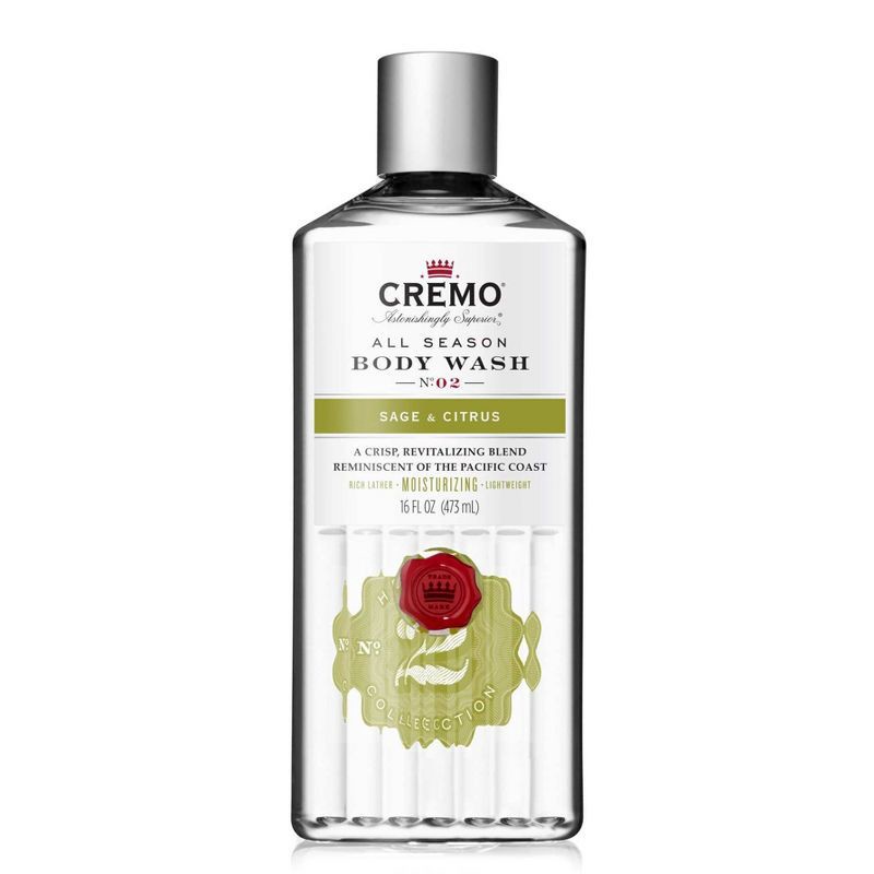 slide 1 of 1, Cremo Sage & Citrus Body Wash - 16 fl oz, 16 fl oz