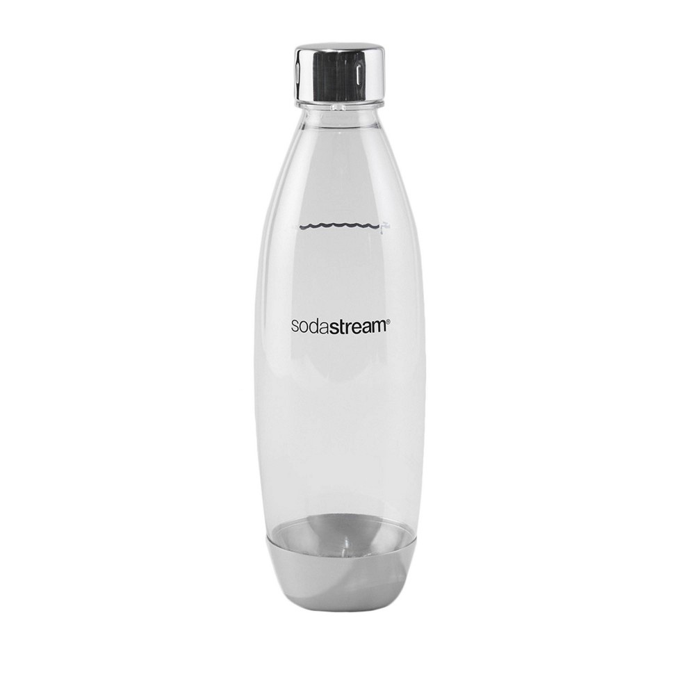 slide 3 of 4, SodaStream 1L Slim Limited Edition Silver Carbonating Bottle, 1 ct