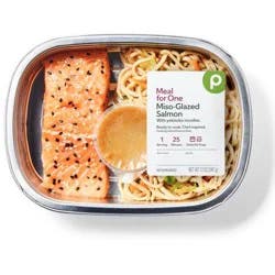 GreenWise Miso Glazed Salmon, With Green Onion & Yakisoba Noodles, Meal for One