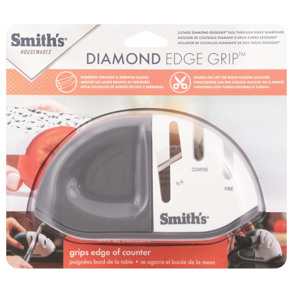 slide 1 of 9, Smith's Housewares Pull Through Knife 2-Stage Sharpener 1 ea, 1 ct