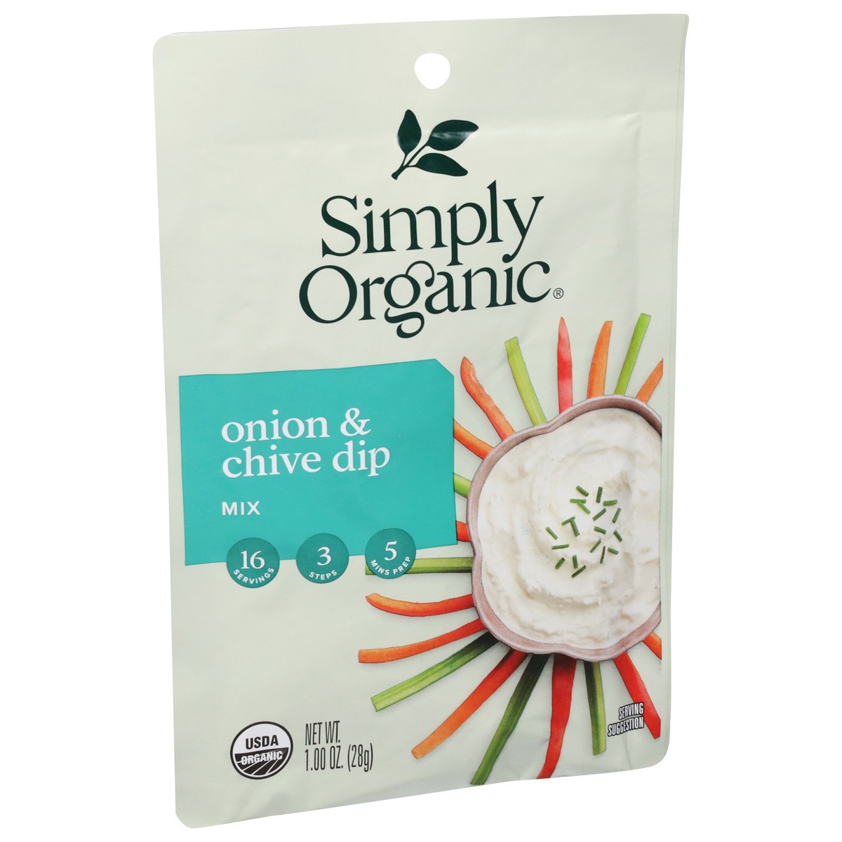 slide 4 of 9, Simply Organic Dip Mix Og2 Onion&Chi, 1 oz