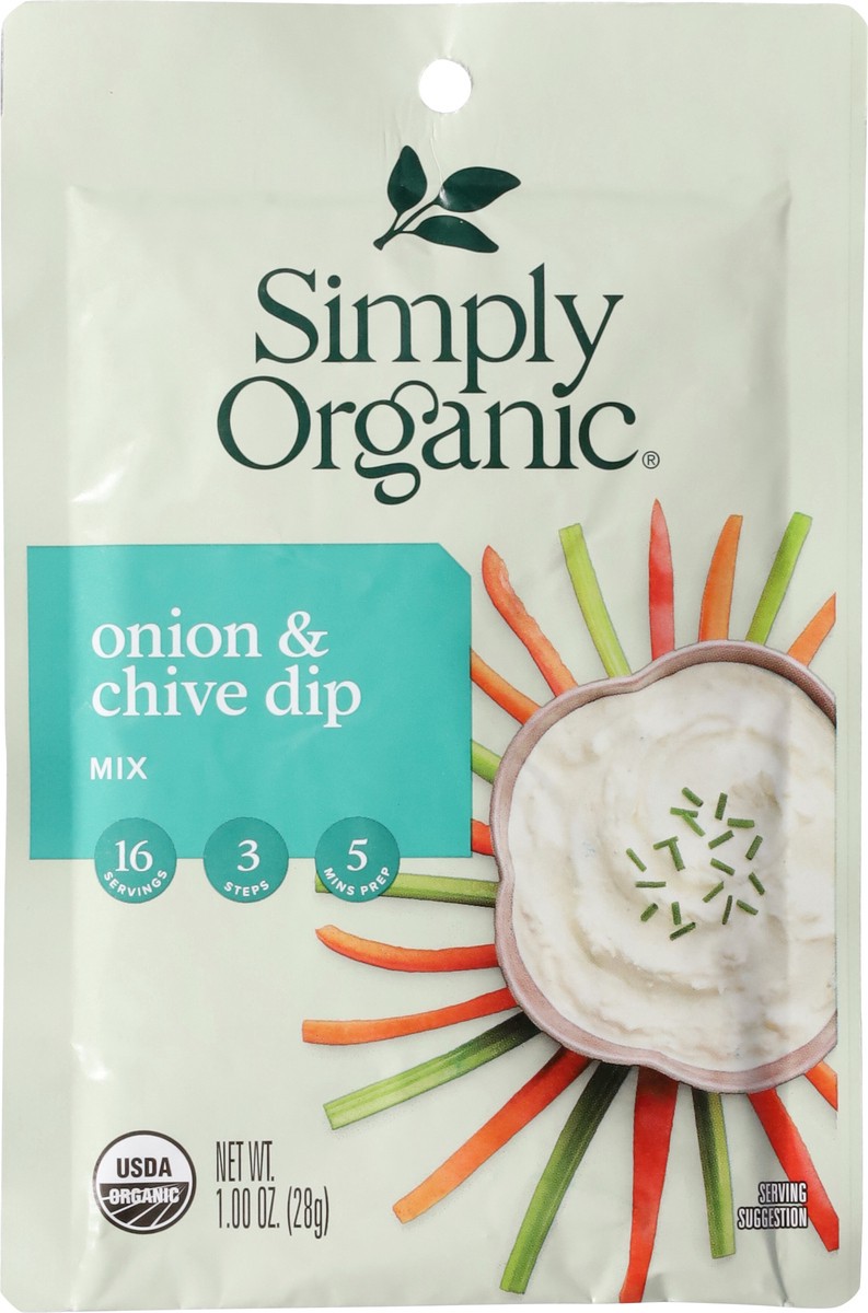 slide 6 of 9, Simply Organic Dip Mix Og2 Onion&Chi, 1 oz