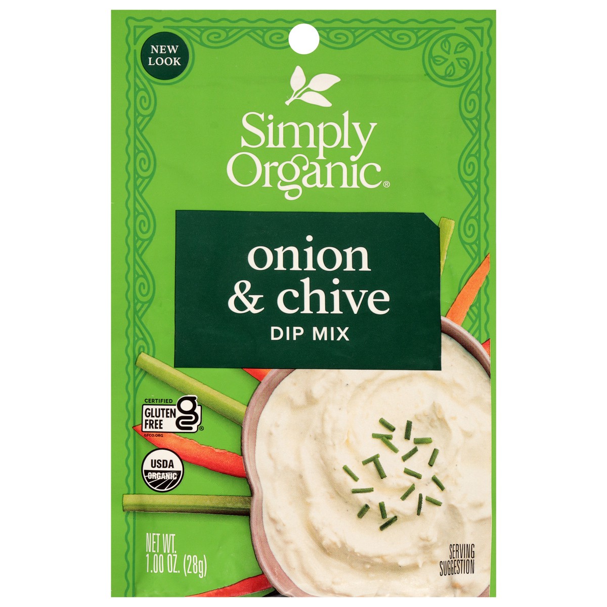 slide 1 of 9, Simply Organic Dip Mix Og2 Onion&Chi, 1 oz
