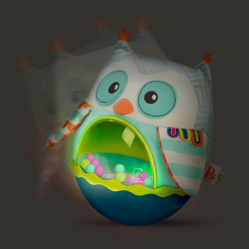 slide 6 of 7, B. baby Roly-Poly Baby Toy - Owl Be Back, 1 ct