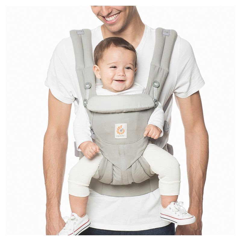 slide 1 of 9, Ergobaby Omni 360 All Carry Positions Baby Carrier for Newborn to Toddler - Pearl Gray - 7-45 lbs, 7 ct; 45 lb