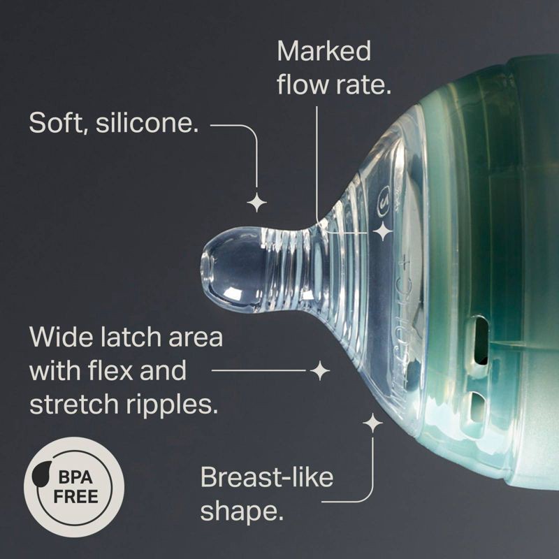 slide 4 of 7, Tommee Tippee Advanced Anti-colic 2pk Nipples Fast Flow - Clear, 2 ct