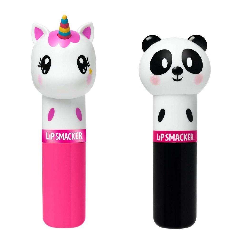 slide 3 of 3, Lip Smacker Lippy Pals Panda and Unicorn Lip Balm, 28 oz