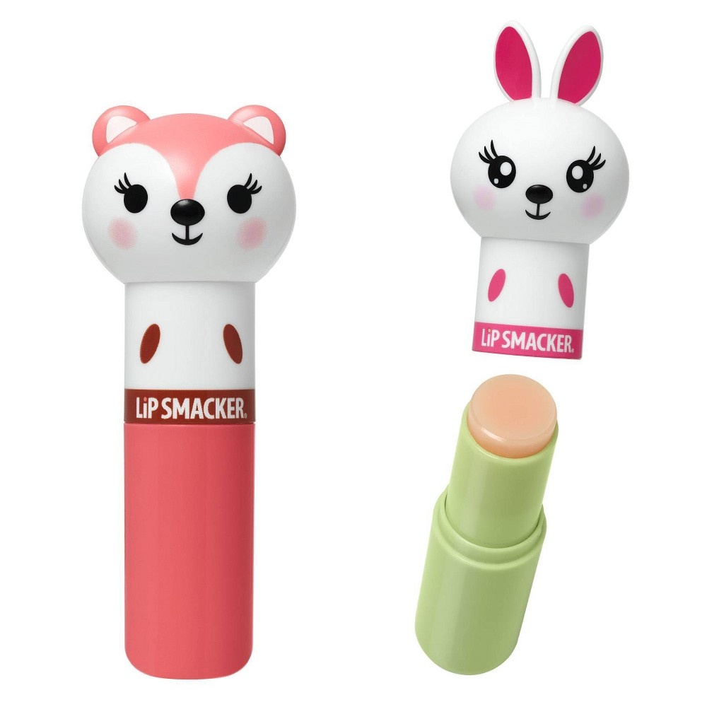 slide 2 of 3, Lip Smacker Lippy Pals Fox and Bunny Lip Balm, 28 oz