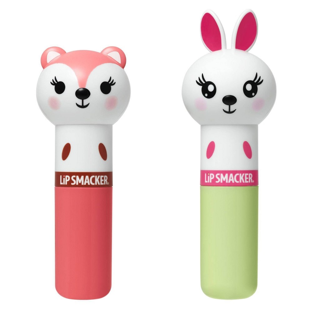 slide 3 of 3, Lip Smacker Lippy Pals Fox and Bunny Lip Balm, 28 oz