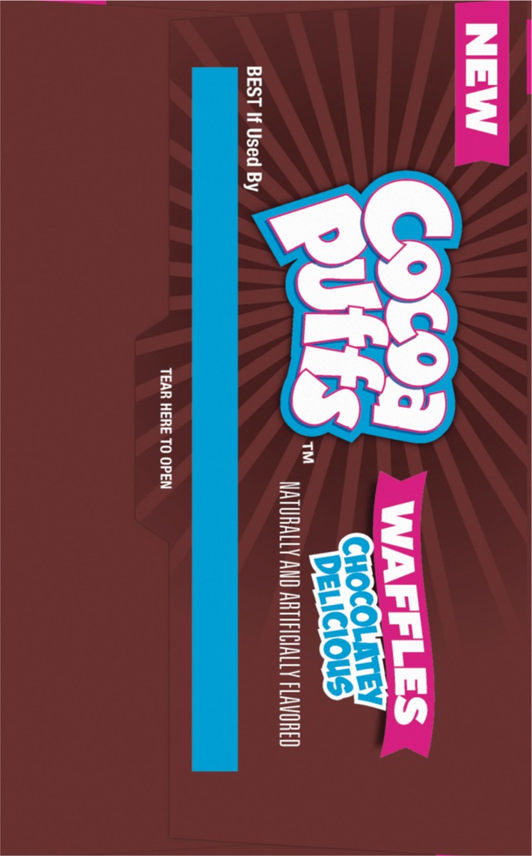 slide 10 of 13, Pillsbury Cocoa Puffs Frozen Waffles, 8 Waffles, 12.7 oz., 8 ct