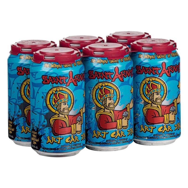 slide 2 of 3, Saint Arnold Art Car IPA Beer - 6pk/12 fl oz Cans, 6 ct; 12 fl oz