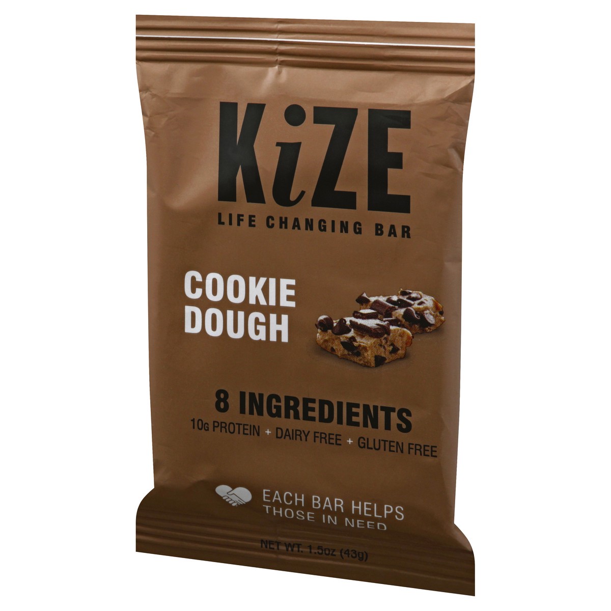 slide 9 of 13, KiZE Raw Energy Bar Cookie Dough, 1.5 oz