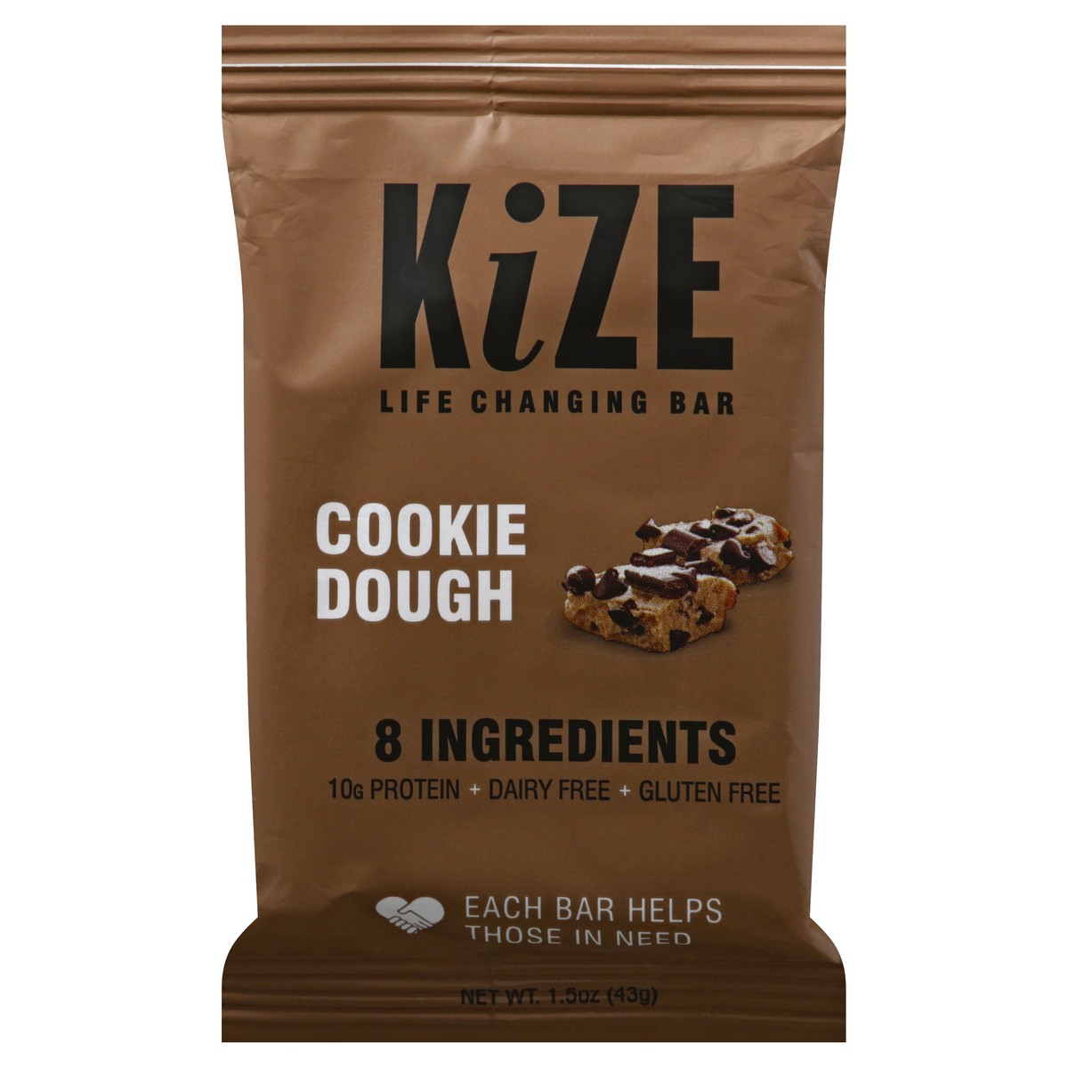 slide 3 of 13, KiZE Raw Energy Bar Cookie Dough, 1.5 oz