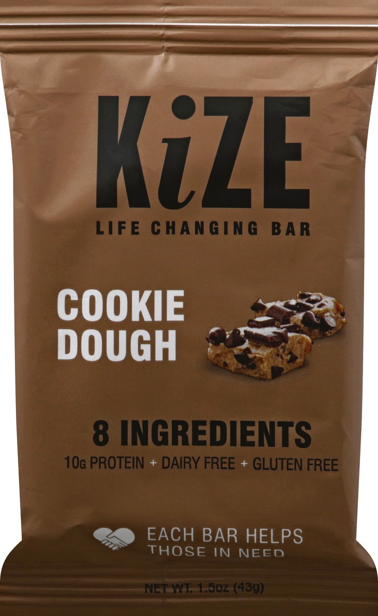 slide 7 of 13, KiZE Raw Energy Bar Cookie Dough, 1.5 oz