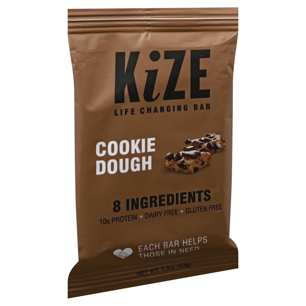 slide 13 of 13, KiZE Raw Energy Bar Cookie Dough, 1.5 oz