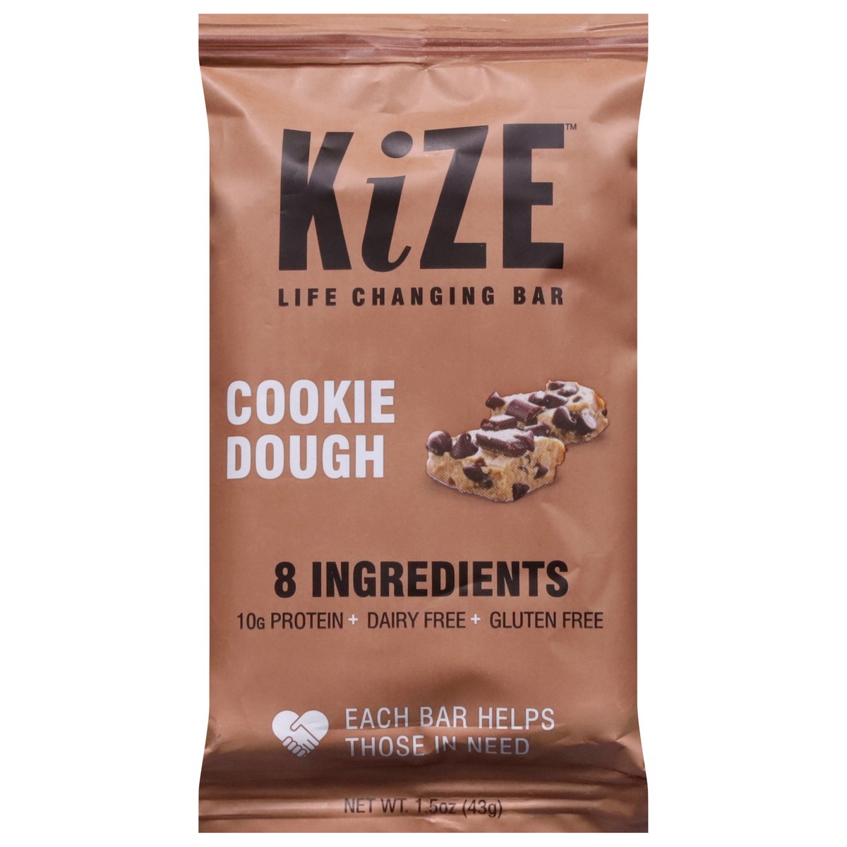 slide 1 of 13, KiZE Cookie Dough Bar 1.5 oz, 1.5 oz