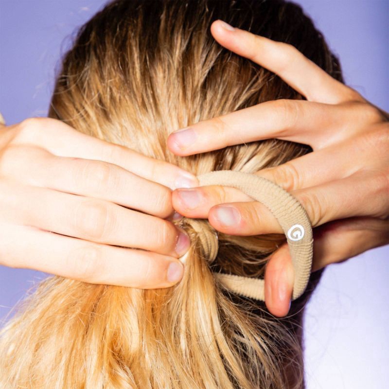 slide 3 of 5, Gimme Beauty Thick Extra Stretch Hair Band - 6pk - Blonde, 6 ct