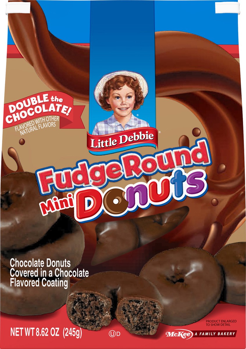 slide 6 of 9, Little Debbie Double Chocolate Mini Donuts, 8.62 oz