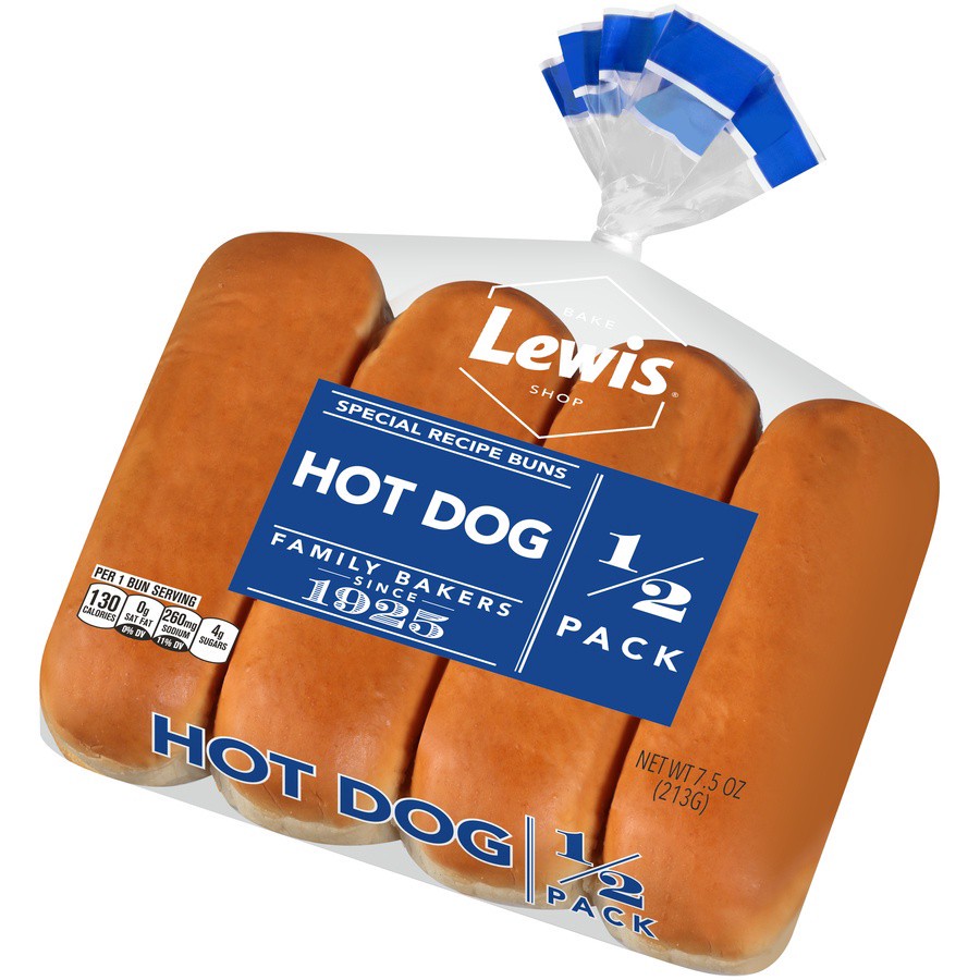 slide 5 of 8, Lewis Buns 7.5 oz, 7.5 oz