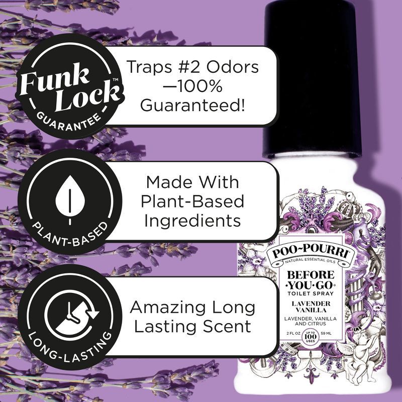 slide 2 of 23, Poo-Pourri Before-You-Go Lavender Vanilla and Citrus Toilet Spray, 1 ct