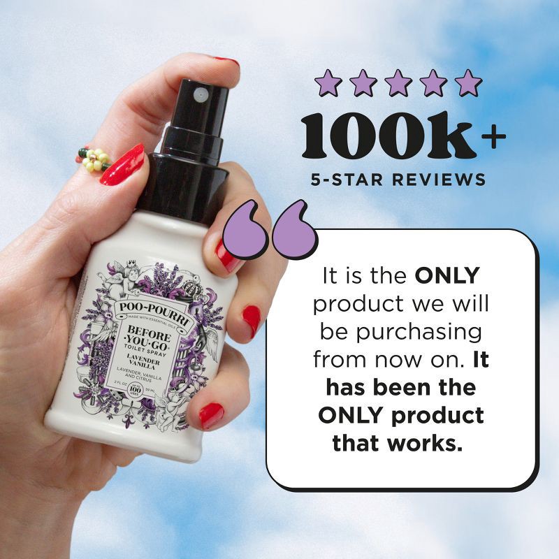 slide 3 of 23, Poo-Pourri Before-You-Go Lavender Vanilla and Citrus Toilet Spray, 1 ct