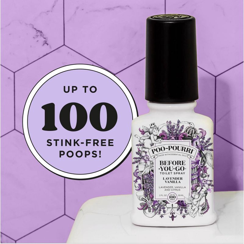slide 18 of 24, Poo-Pourri Before-You-Go Lavender Vanilla and Citrus Toilet Spray, 1 ct