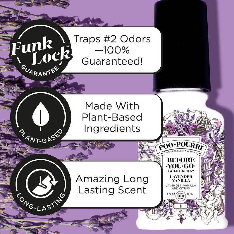slide 19 of 24, Poo-Pourri Before-You-Go Lavender Vanilla and Citrus Toilet Spray, 1 ct
