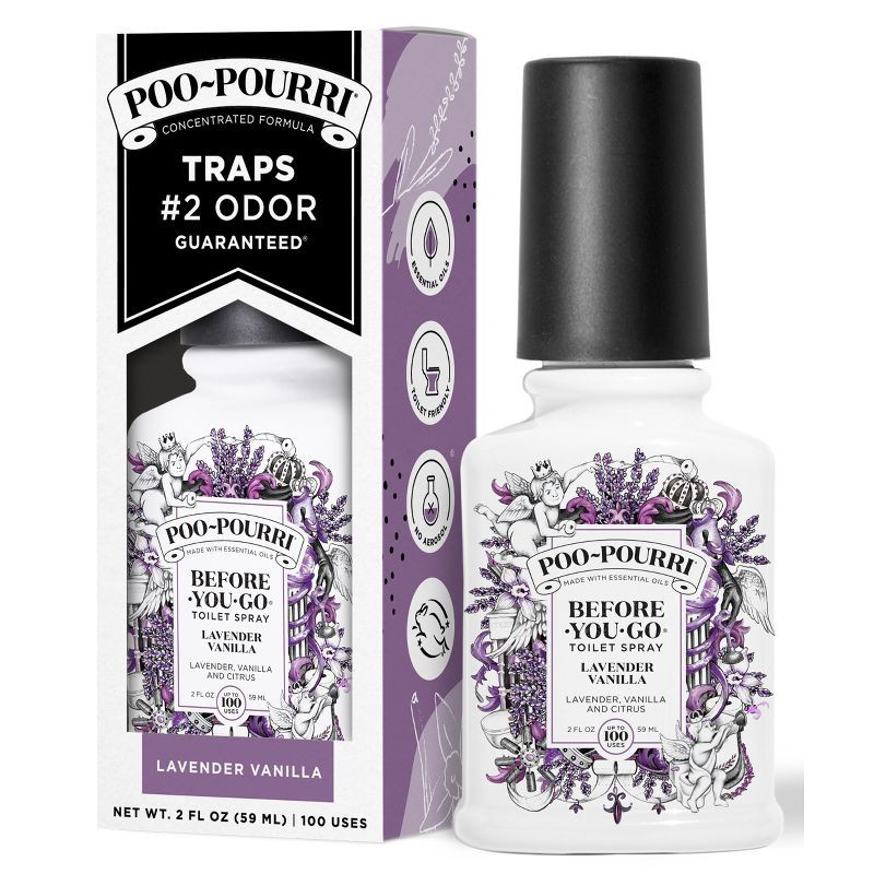 slide 1 of 9, Poo-Pourri Before-You-Go Lavender Vanilla and Citrus Toilet Spray, 1 ct