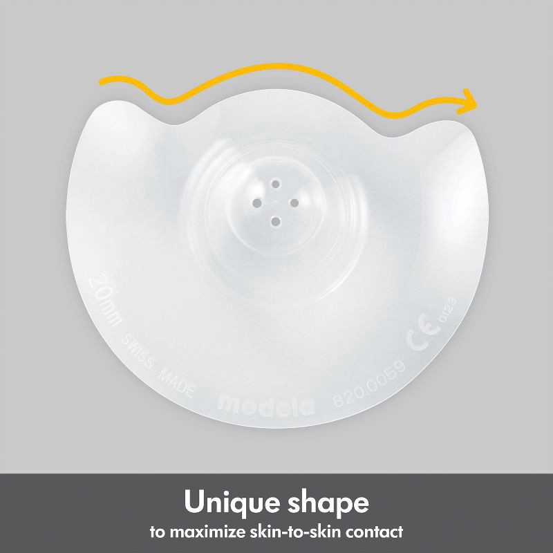 slide 5 of 6, Medela Contact Nipple Shields with Carrying Case - 20mm - 2pc, 2 ct