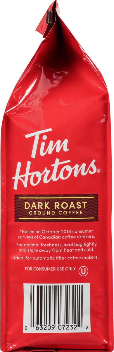 slide 7 of 13, Tim Hortons Ground Dark Roast Coffee - 12 oz, 12 oz