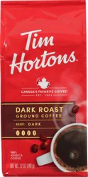 Tim Hortons Ground Dark Roast Coffee - 12 oz