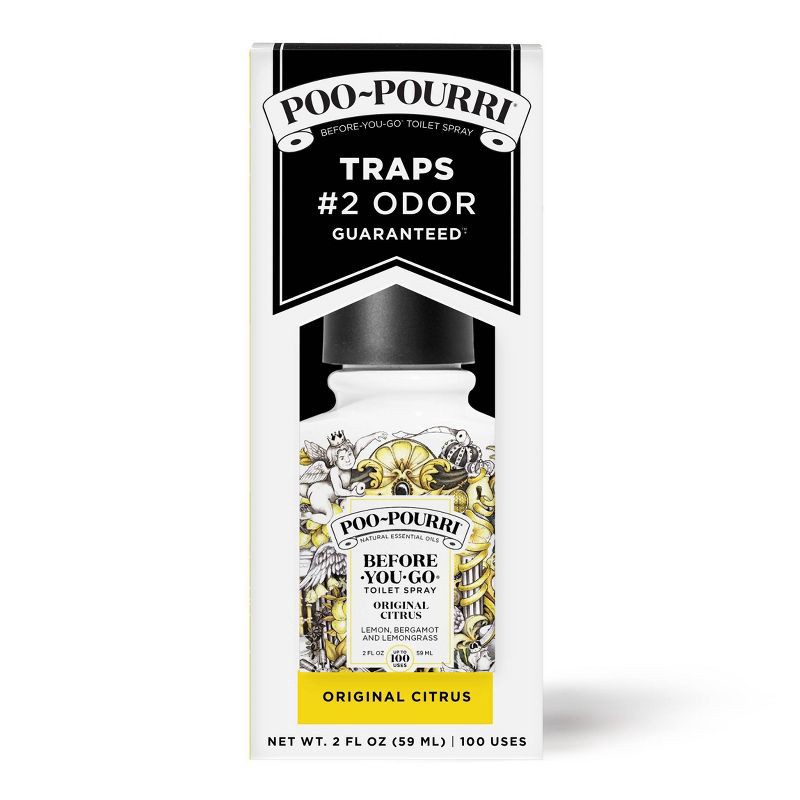 slide 2 of 16, Poo-Pourri Before-You-Go Original Citrus, Lemon, Bergamot and Lemongrass Toilet Spray, 1 ct