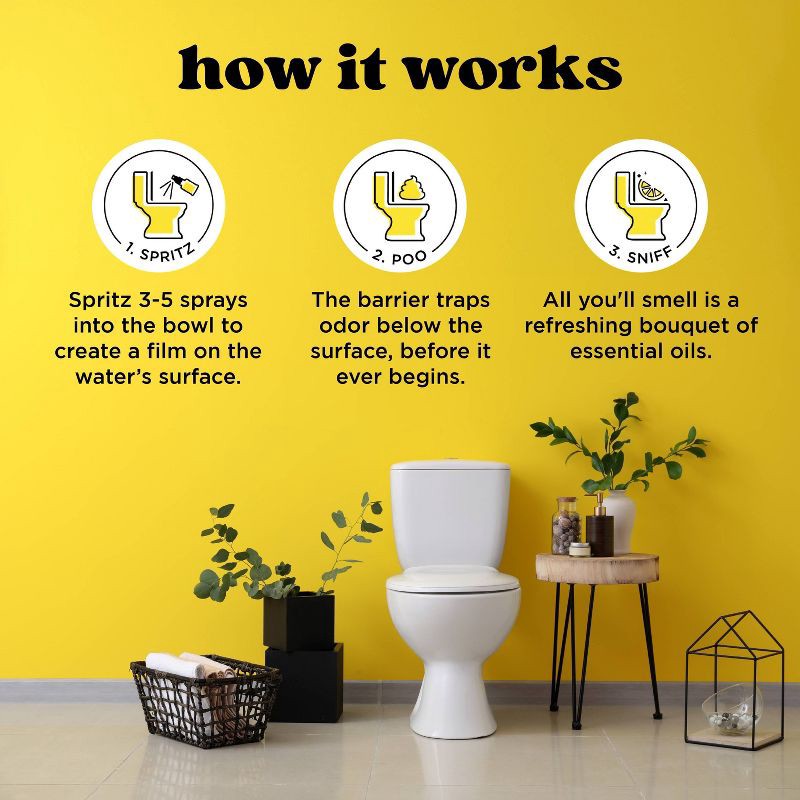 slide 6 of 16, Poo-Pourri Before-You-Go Original Citrus, Lemon, Bergamot and Lemongrass Toilet Spray, 1 ct