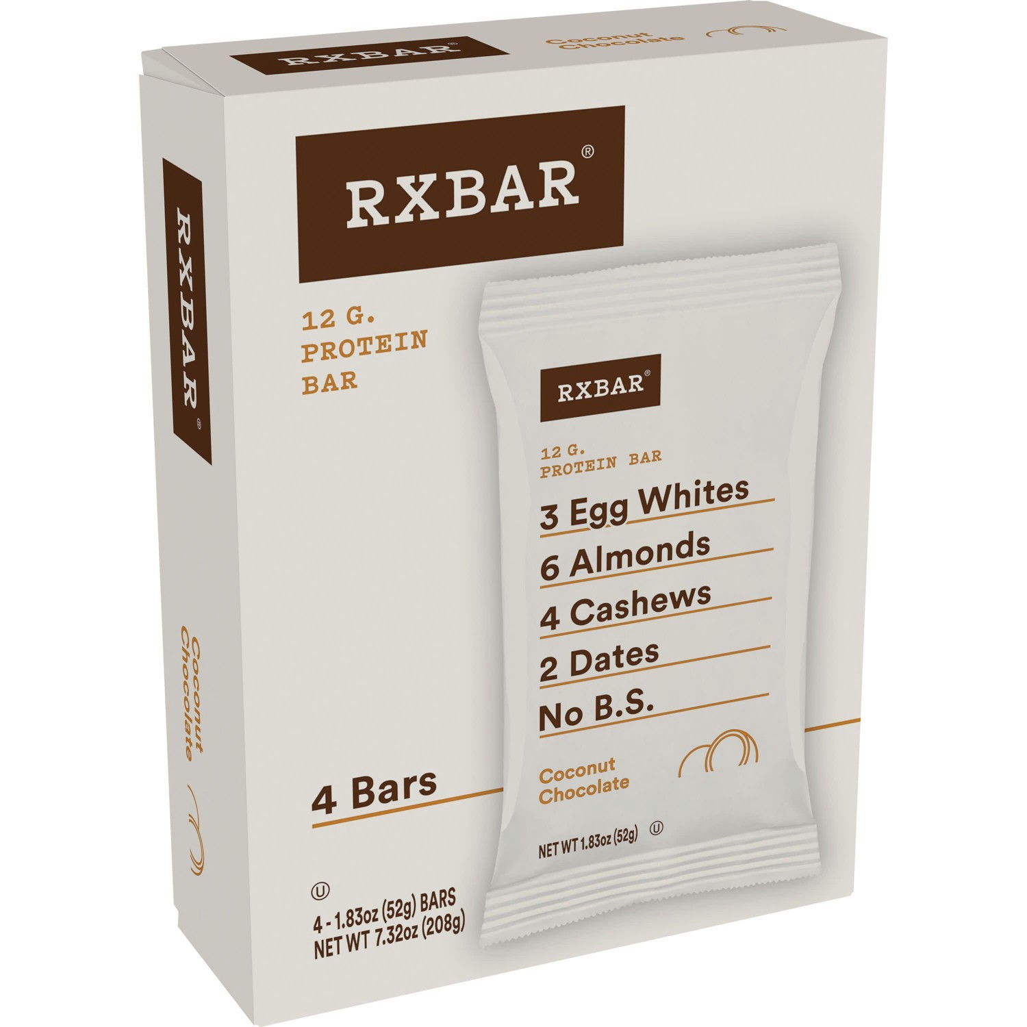 slide 1 of 1, RXBAR Coconut Chocolate Protein Bars - 4ct, 4 ct