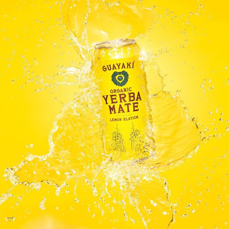 slide 2 of 4, Guayaki Yerba Mate Lemon Elation - 15.5 fl oz Can, 15.5 fl oz