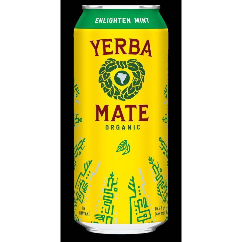 slide 1 of 2, Guayaki Yerba Mate Enlighten Mint - 15.5 fl oz Can, 15.5 fl oz