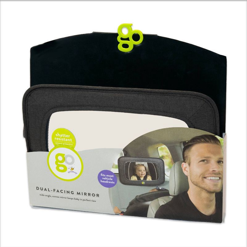 slide 4 of 4, Go by Goldbug Mirror For Rear And Forward Facing Car Seats, 1 ct