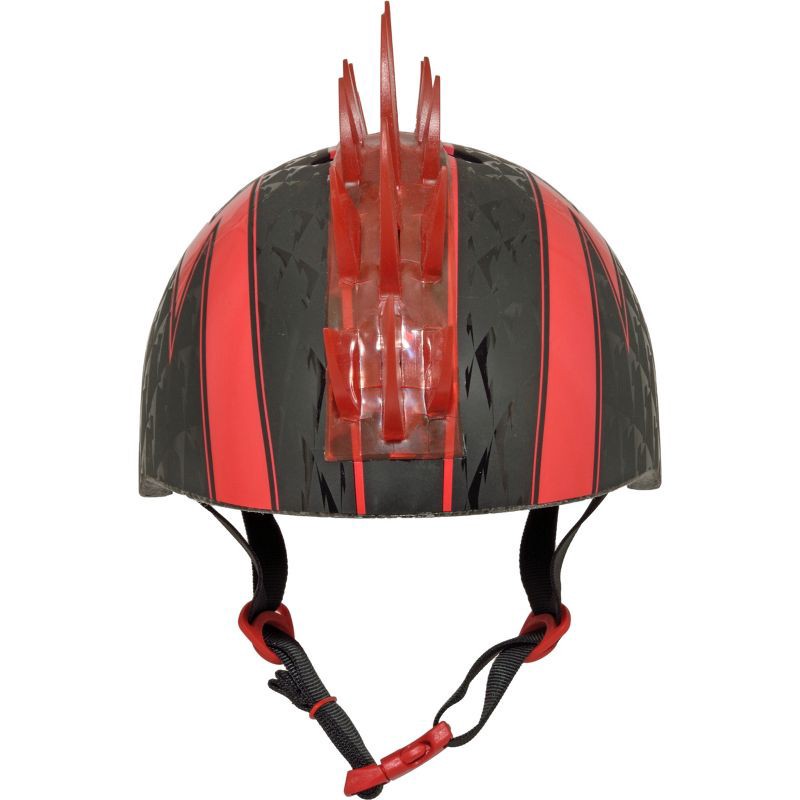 slide 6 of 8, Raskullz LED Bolt Light Up Mohawk Child Helmet - Black/Red, 1 ct