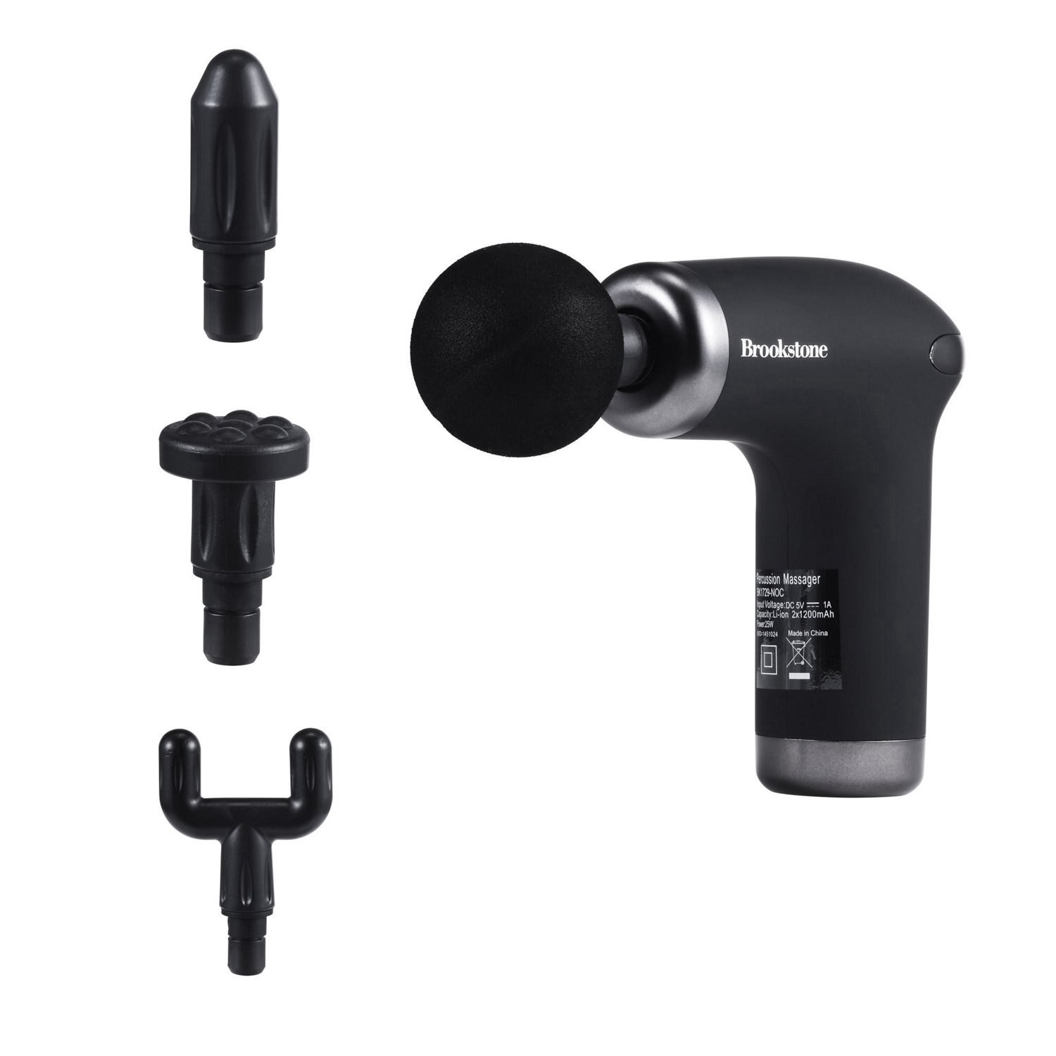 slide 3 of 3, VIVITAR Brookstone Portable Deep Tissue Percussion Massager, 1 ct