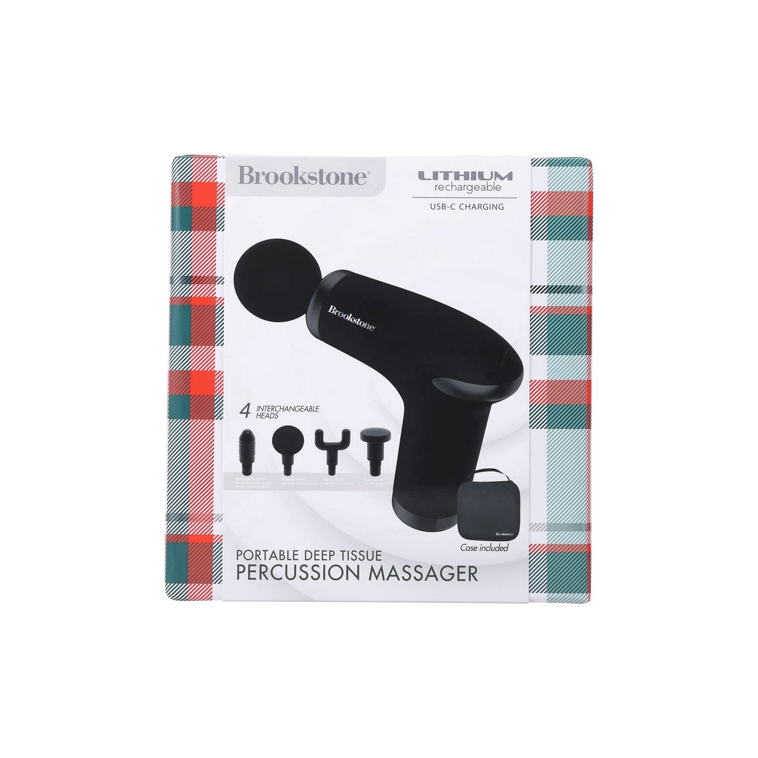 slide 1 of 3, VIVITAR Brookstone Portable Deep Tissue Percussion Massager, 1 ct