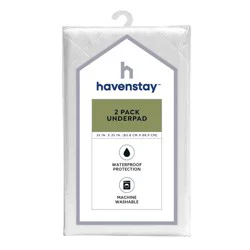 Havenstay 2 Pack Waterproof Underpads