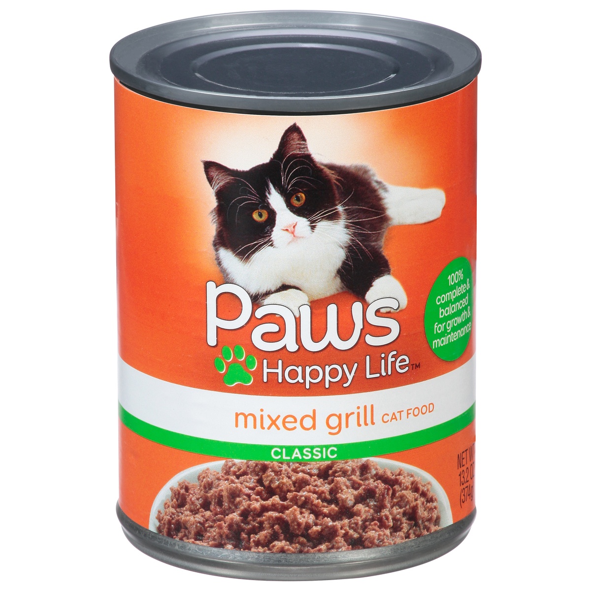 slide 1 of 6, Paws Happy Life Classic Mixed Grill Cat Food 13.2 oz, 13.2 oz