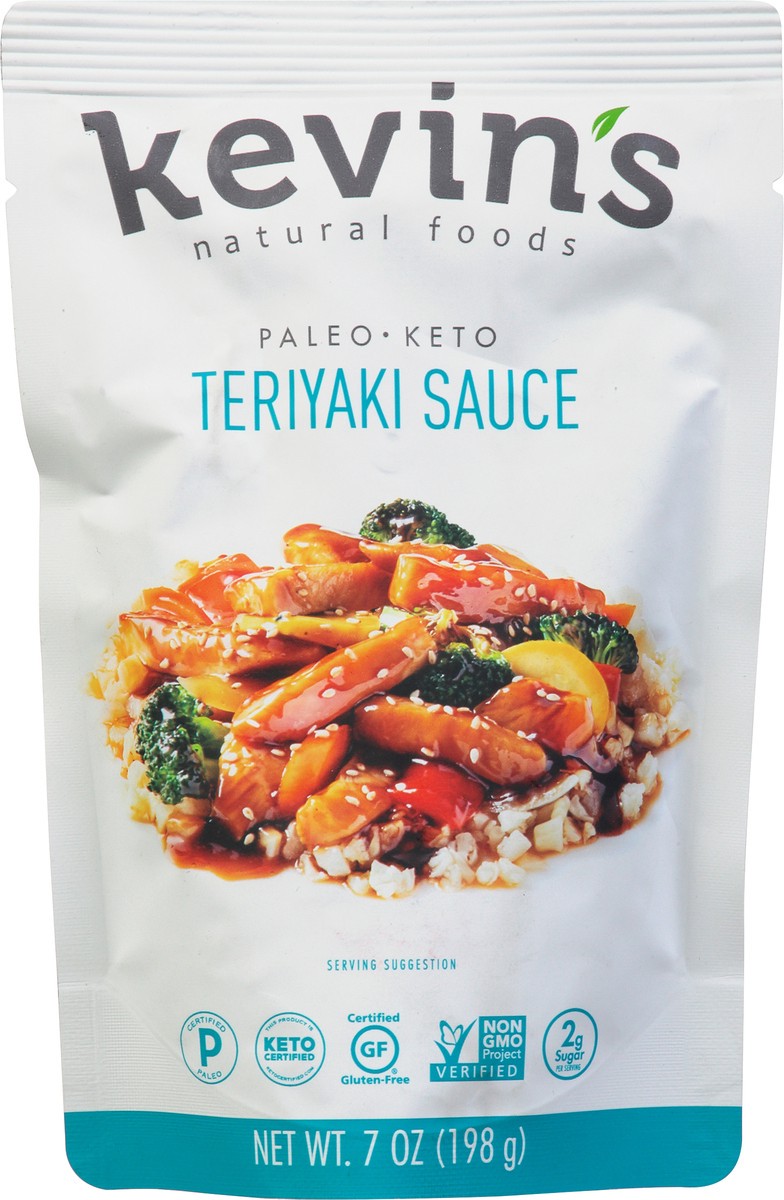 slide 1 of 12, Kevin's Natural Foods Teriyaki Sauce 7 oz Pouch, 7 oz