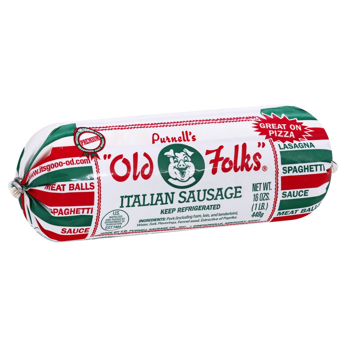 slide 10 of 13, Purnell's "Old Folks" Italian Sausage, 16 oz, 16 oz