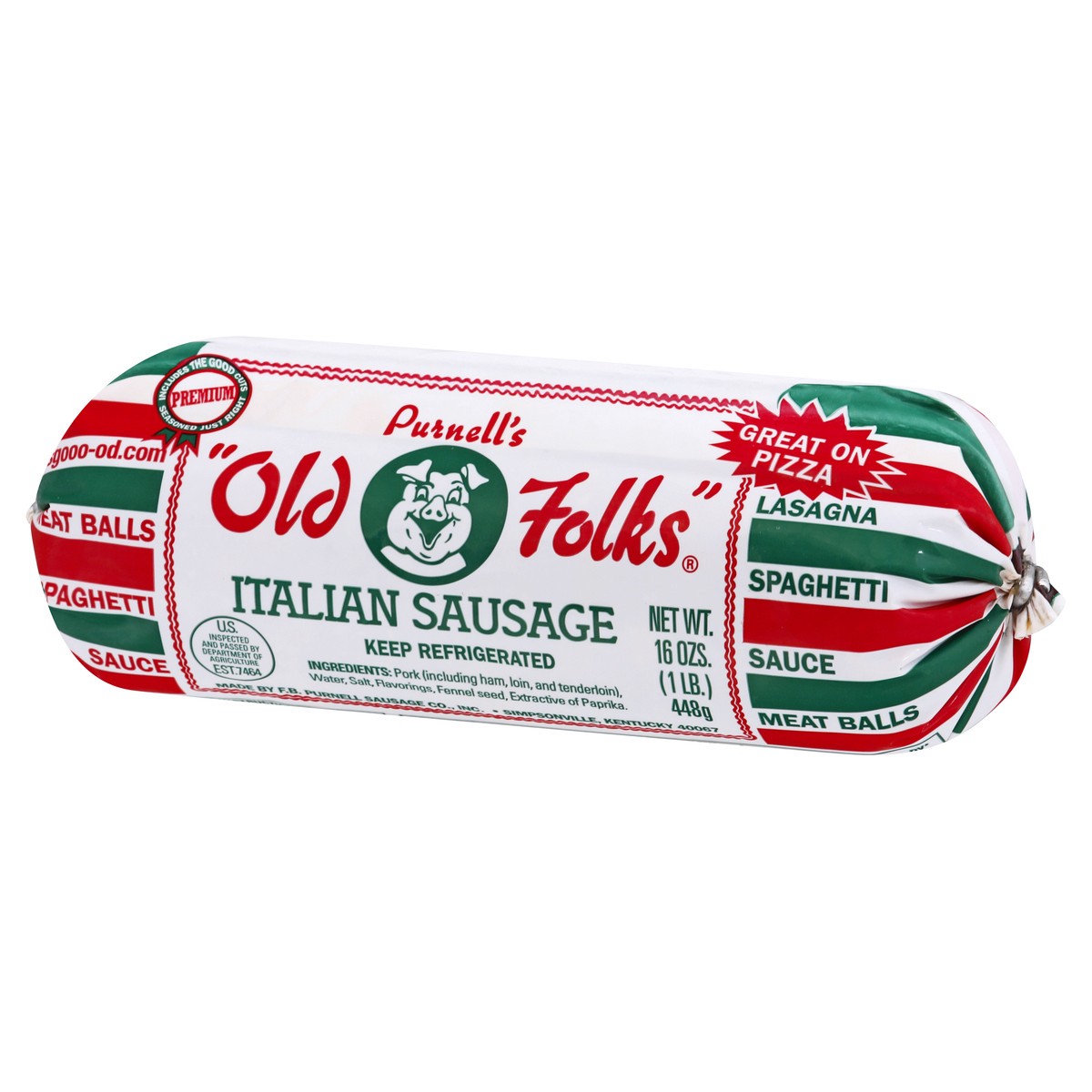 slide 11 of 13, Purnell's "Old Folks" Italian Sausage, 16 oz, 16 oz