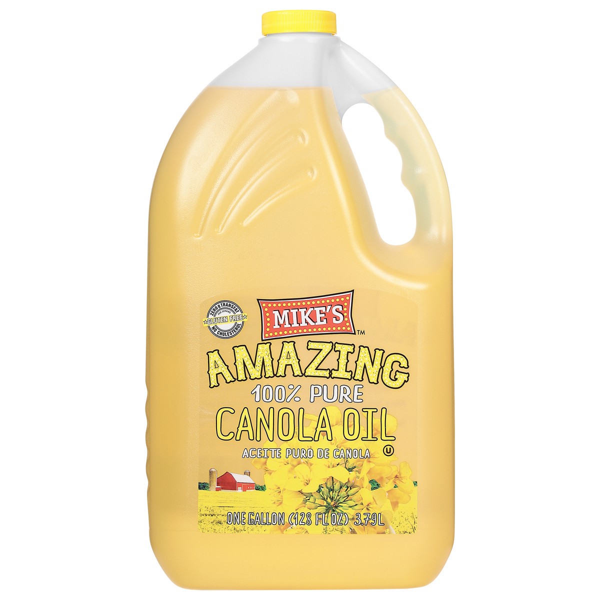 slide 1 of 10, Mike's 100% Pure Canola Oil 1 gal, 128 fl oz