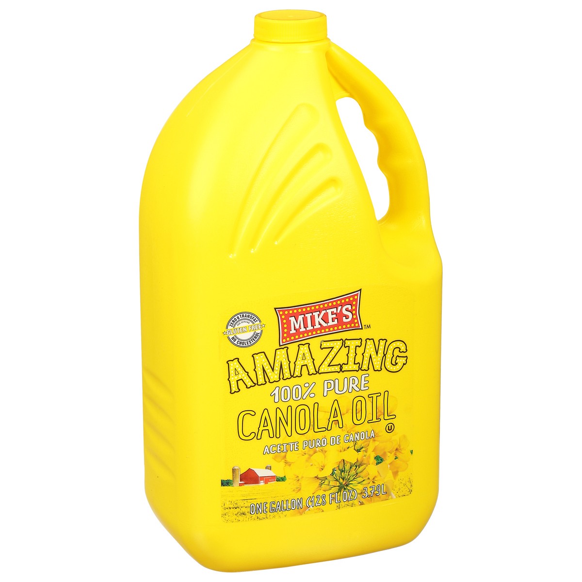 slide 6 of 10, Mike's 100% Pure Canola Oil 1 gal, 128 fl oz