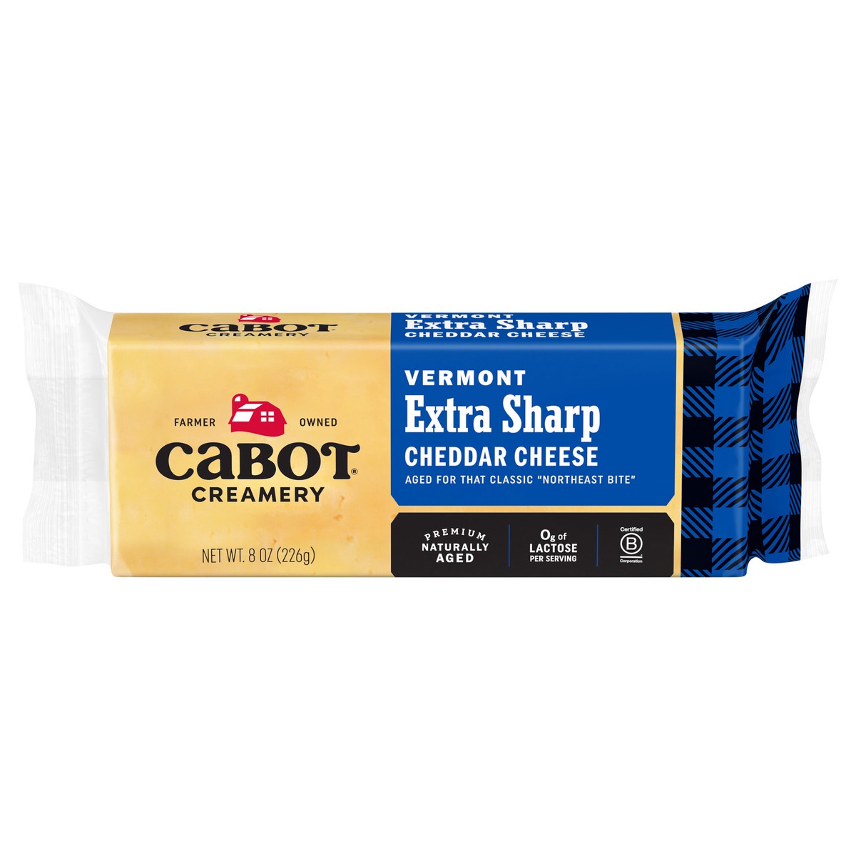 slide 1 of 10, Cabot Extra Sharp Yellow Cheddar Cheese, 8 oz