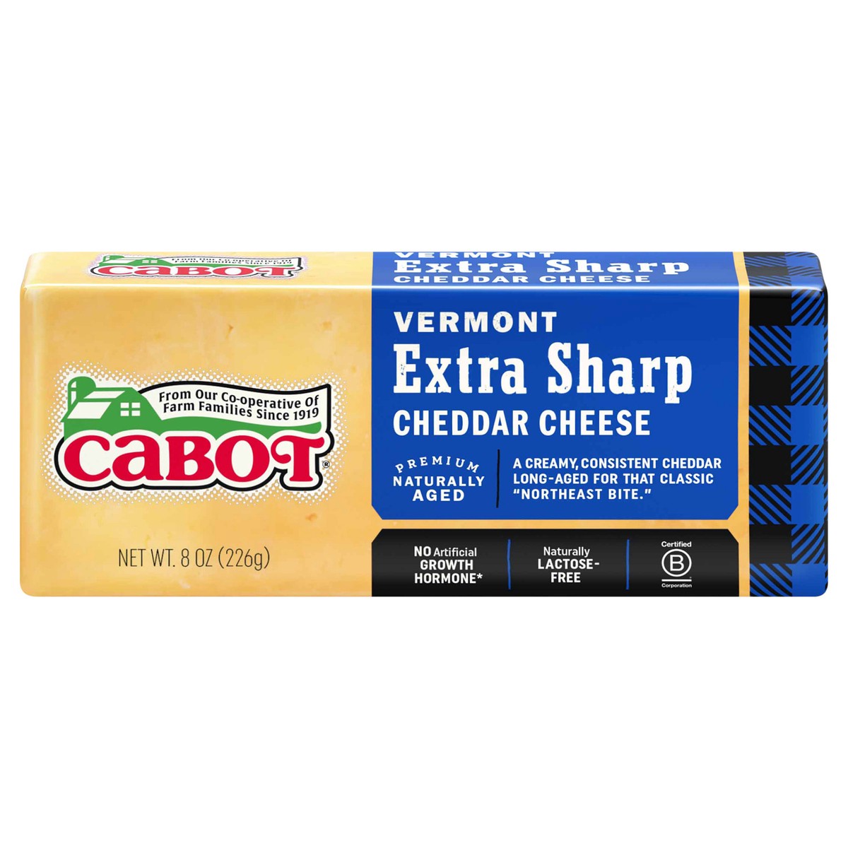 slide 1 of 10, Cabot Vermont Extra Sharp Cheddar Cheese 8 oz, 8 oz